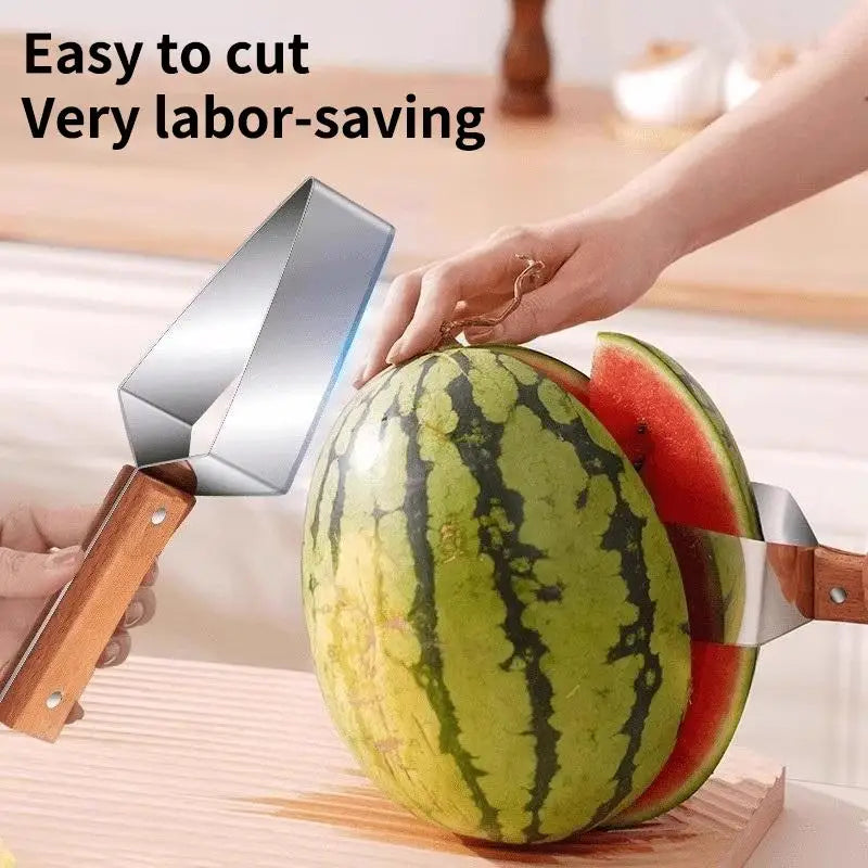 Creative Stainless Steel Watermelon Slicer Cantaloupe Honeydew Melon Qme