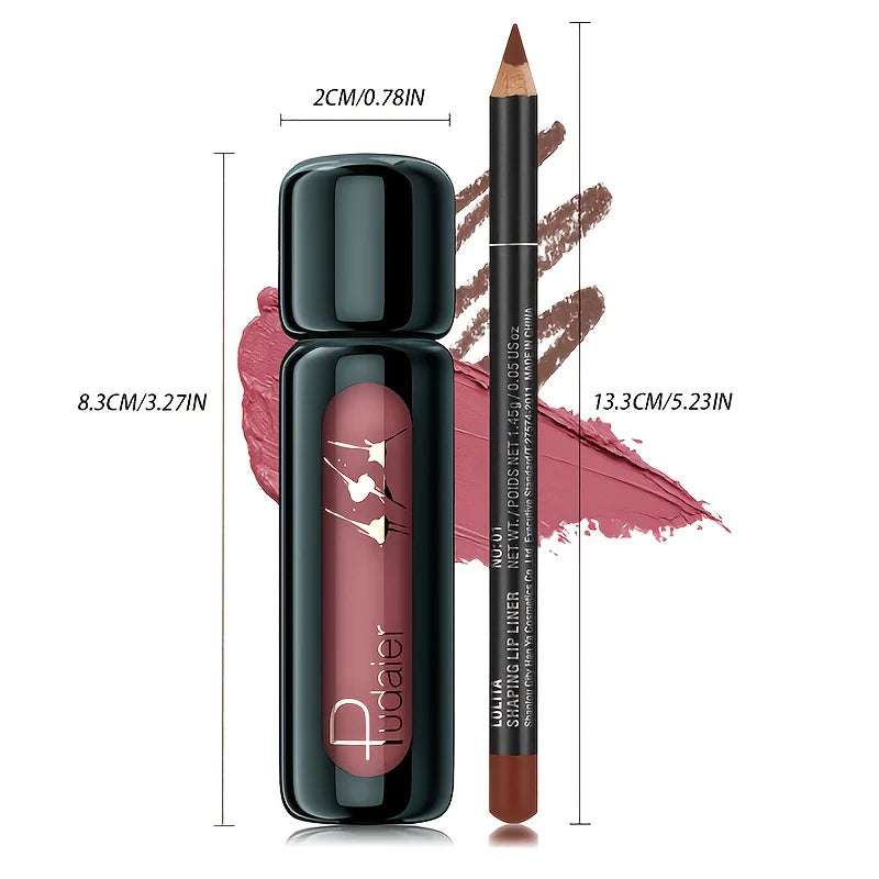 Long-lasting Waterproof Matte Lip Liner Pen Gloss Smooth Natural Qme
