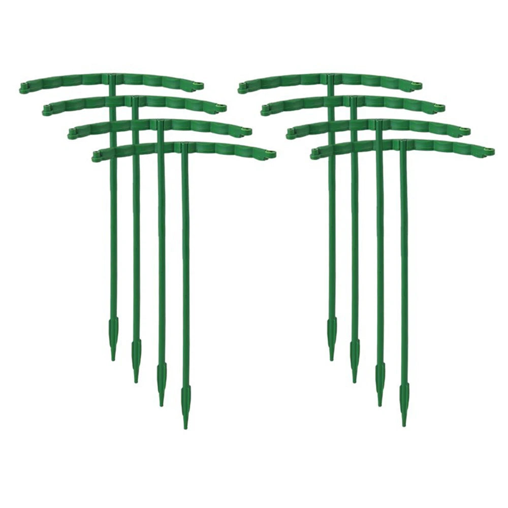 Plastic Plant Support Pile Stand Plant Support Pile for Flowers Greenhouses Arrangement Fixing Rod Holder Garden Tools Qme 14CM-8PCS