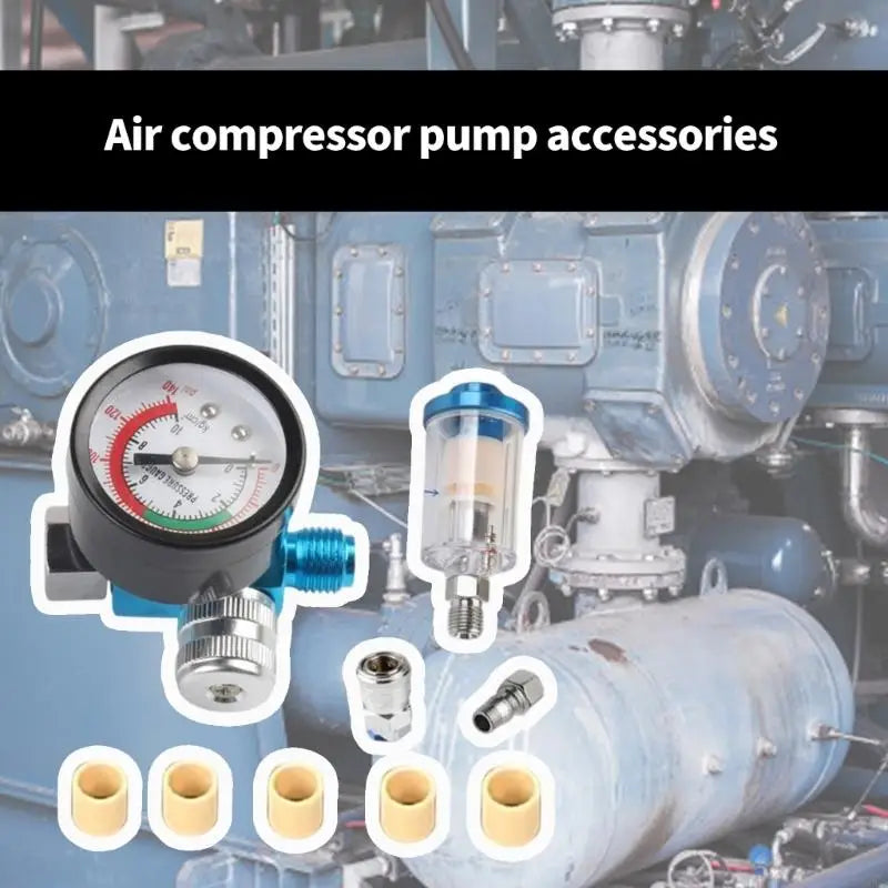 Sprays Guns Air Regulator Gauges In-line Oil Water Trap Filter Qme
