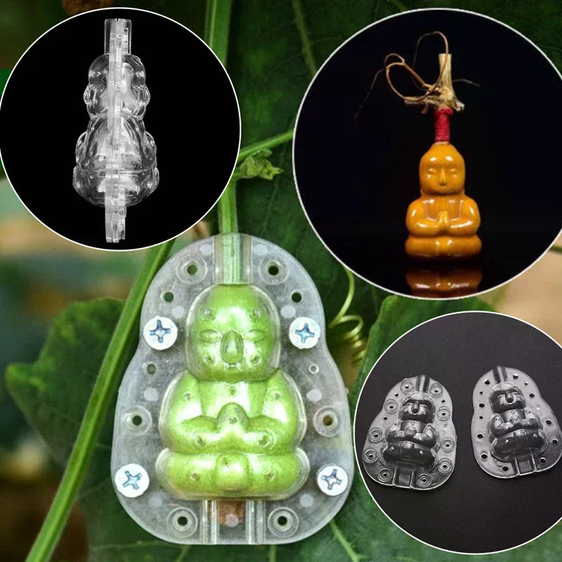 Plastic Buddha-shaped Garden Fruits Pear Peach Growth Forming Mold Shaping Tool. Qme