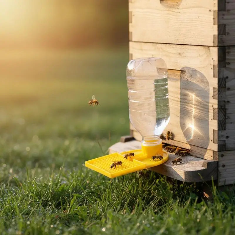 Bees Water Feeder Design Entrance Feeding Internal Mineral Bottle Qme
