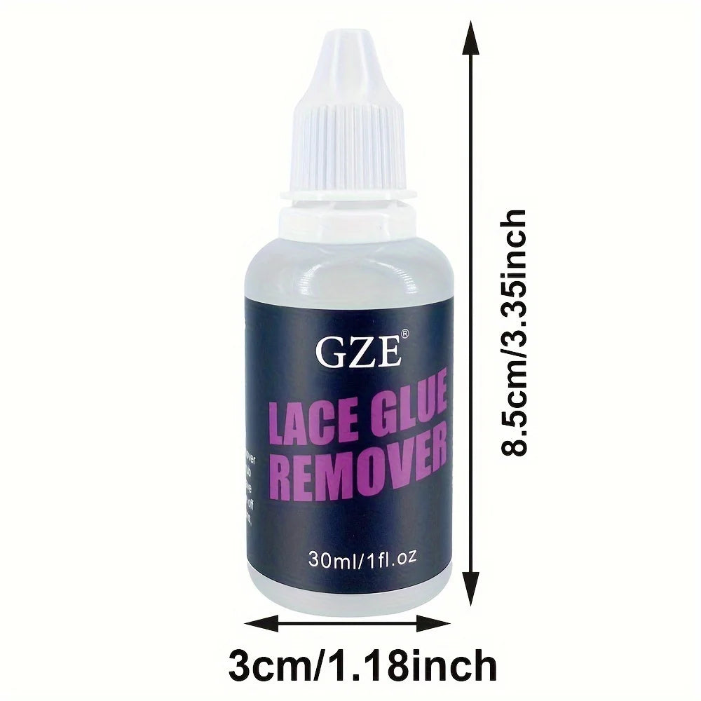 GZE LACE GLUE REMOVER - Professional Formula for Easily Removing Adhesive from Hair System, Lace Wigs, Toupees Without Residue Qme