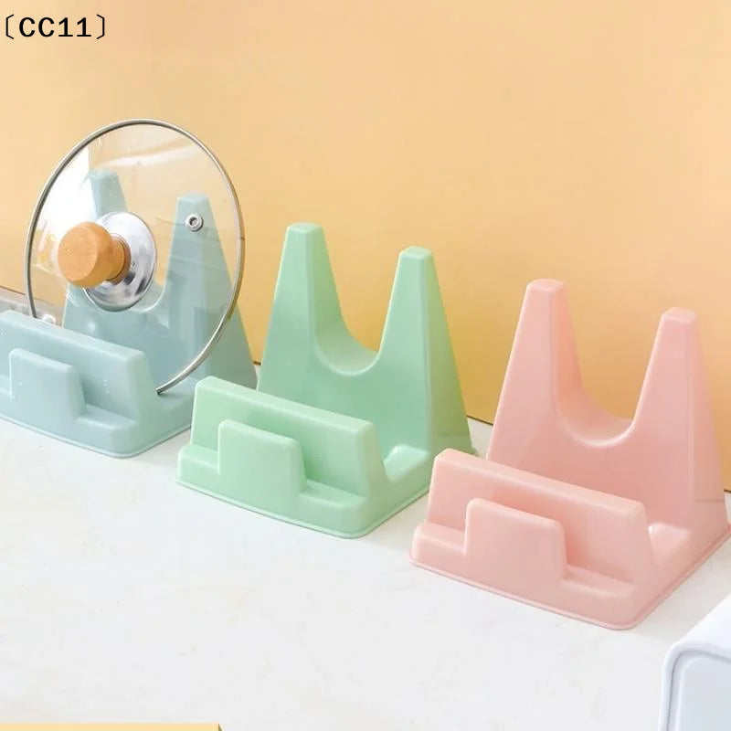 Plastic Pot Lid Holder Bracket Shelf Kitchen No Drilling Required Qme