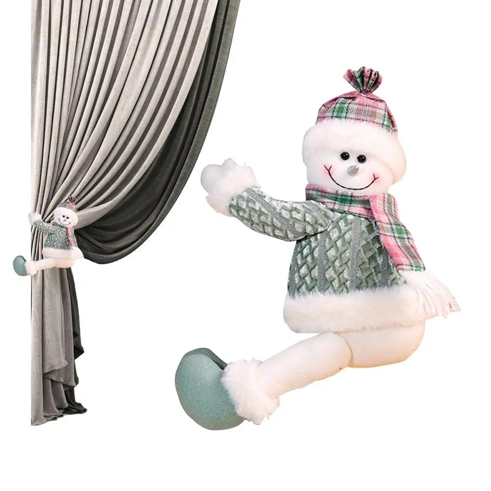 Tie Backs Snowman Gnome Drapery Buckles Christmas Drape Home Bedroom Qme China Mainland B