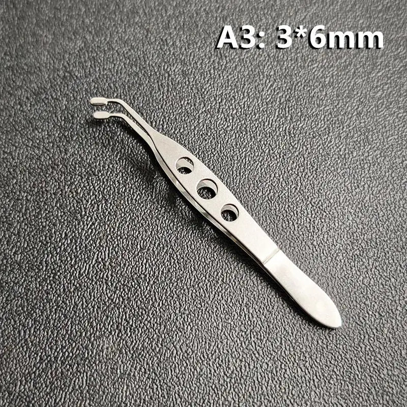 Stainless Steel Meibomian Gland Forceps Sharp Precision Eyelid Qme A3