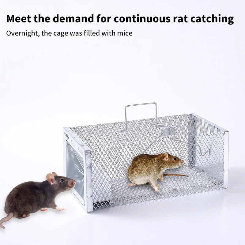 Rat Can Fit Mice Rodent Catcher Trap Cage Multi-catch Mouse Pest Qme