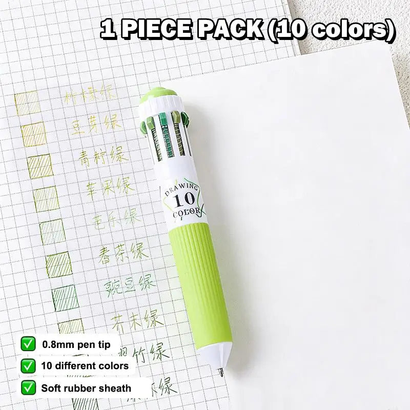 Retractable Multicolor 1 Ballpoint Pen Tip 3 6 Art Student Drawing Qme J