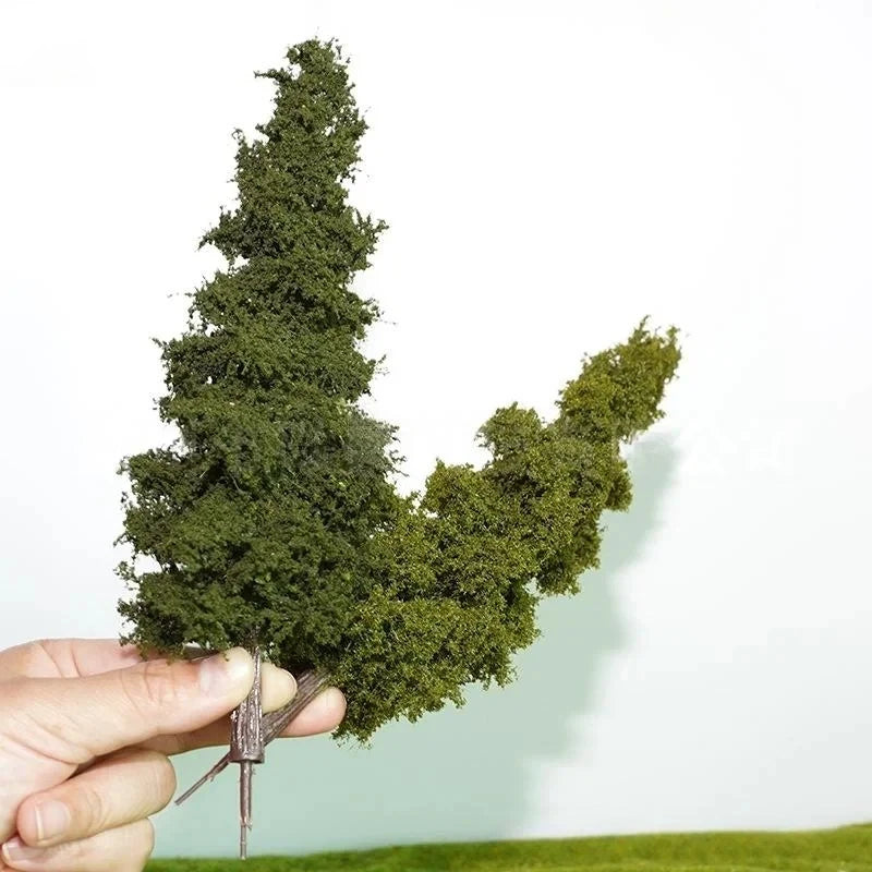 14/21cm Miniature Pine Tree Model Realistic Model Trees For DioramaTrain Layout Fairy Garden Architectural Landscape Decor Qme