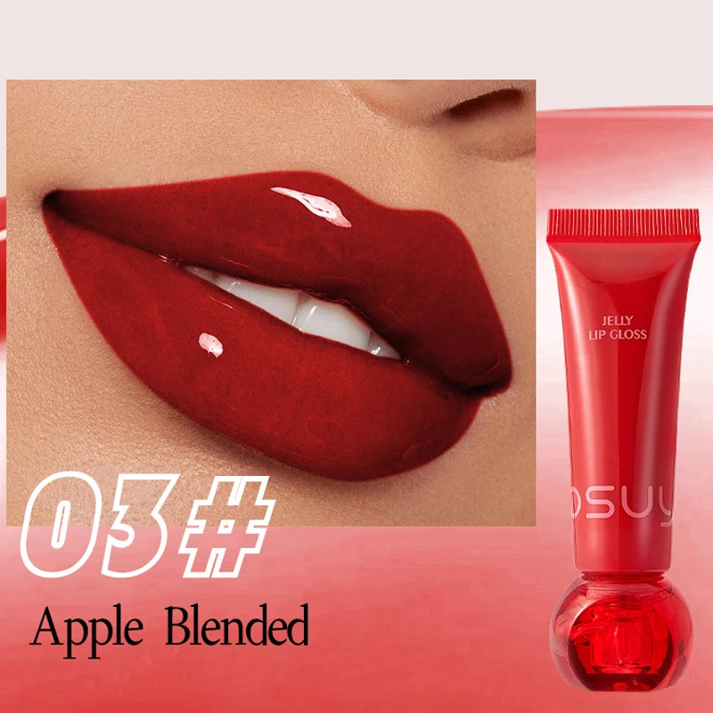 Moisturizing Jelly Lip Gloss Durable Waterproof Sweatproof Non Stick Qme 03 Apple Blended