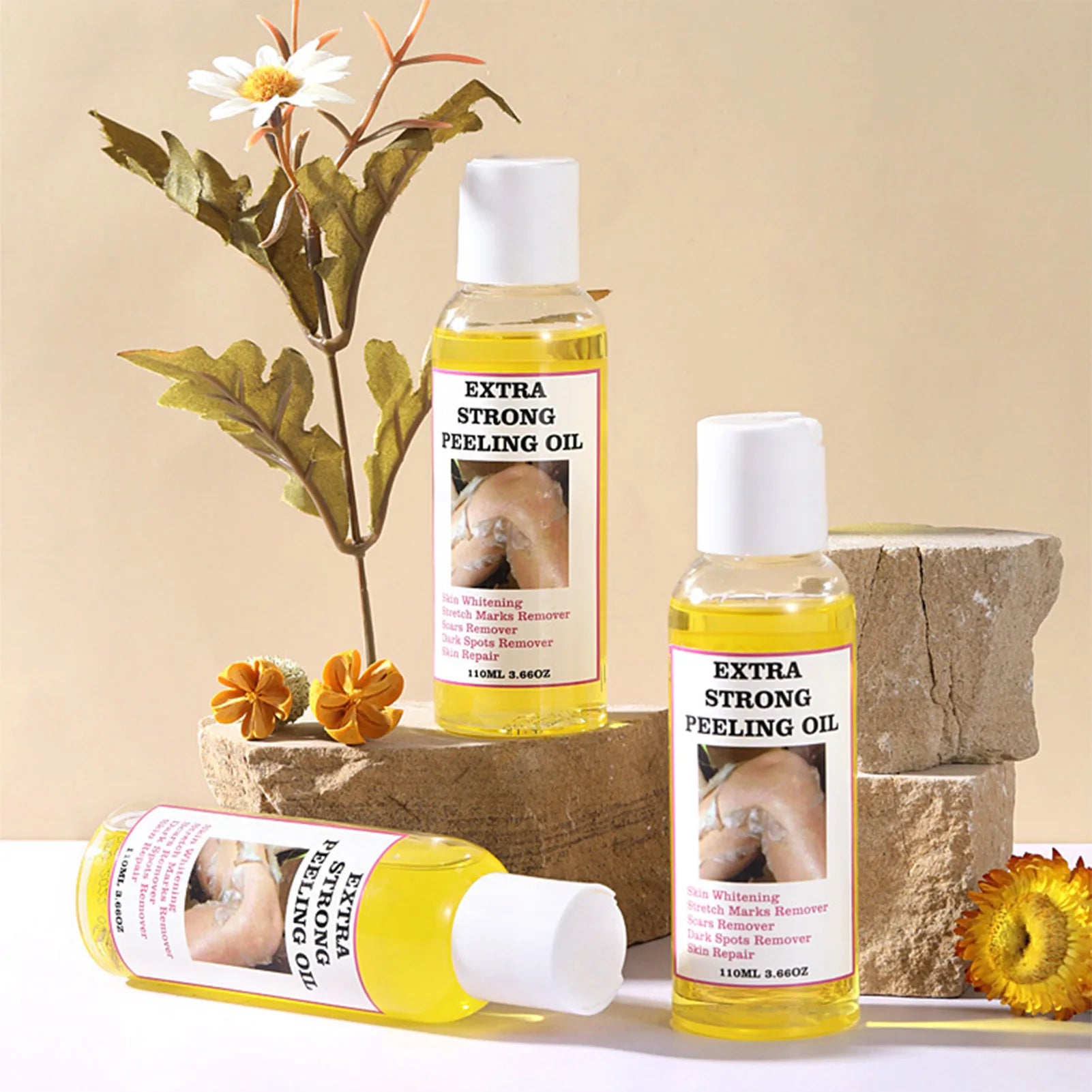 Peeling Oil Yellow Dark Spots Body Thai Hyaluronic Acid Strong Extra Qme