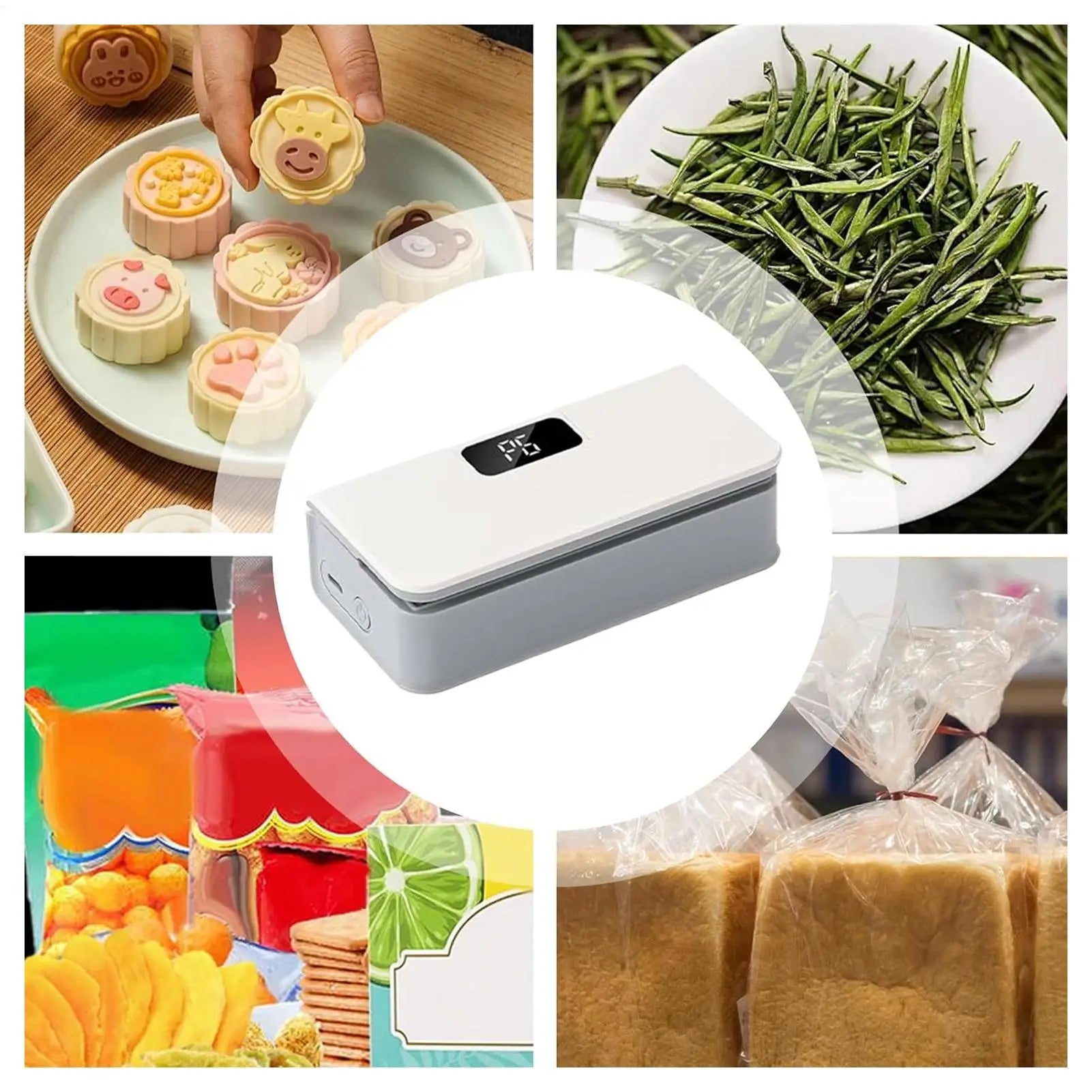 Bag Resealer 6-level Portable Rechargeable Magnetic Fast Heating Qme
