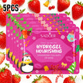 Gel Collagen Lip Mask Crystal Pads Moisturizing Anti-wrinkle Firms Qme Strawberry