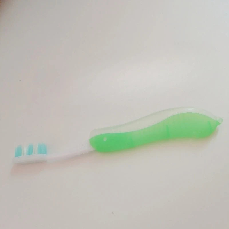 Hygiene Oral Portable Disposable Foldable Travel Camping Toothbrush Hiking Tooth Brush Tooth Cleaning Tools Qme 1pcs-green