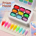 4 in 1 16 Color Nail Art Painting Gel Polish High Pigment Patting Gel for Gradient Ombre Blush Soak Off 3D Creative DIY Manicure Qme 9 Grids 05