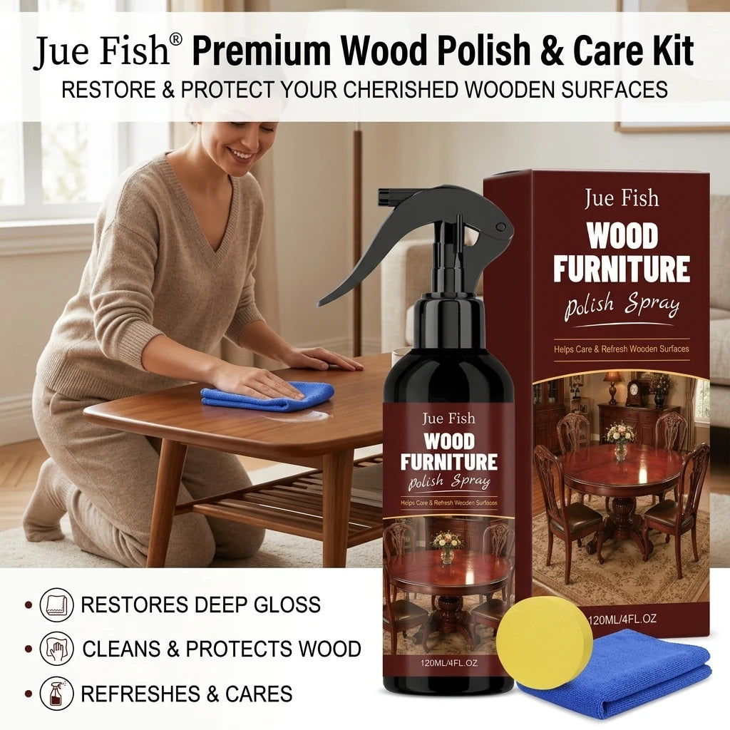 Beeswax Polish Spray Remove Dust Brightening Improve Dull Paint Surface Prevent Drying & Cracking Home Wood Furniture Care Agent Qme