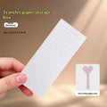 Mini Portable Nail Art Transfer Foil Storage Box Anti Wrinkle 10 Slot Qme Transparent white