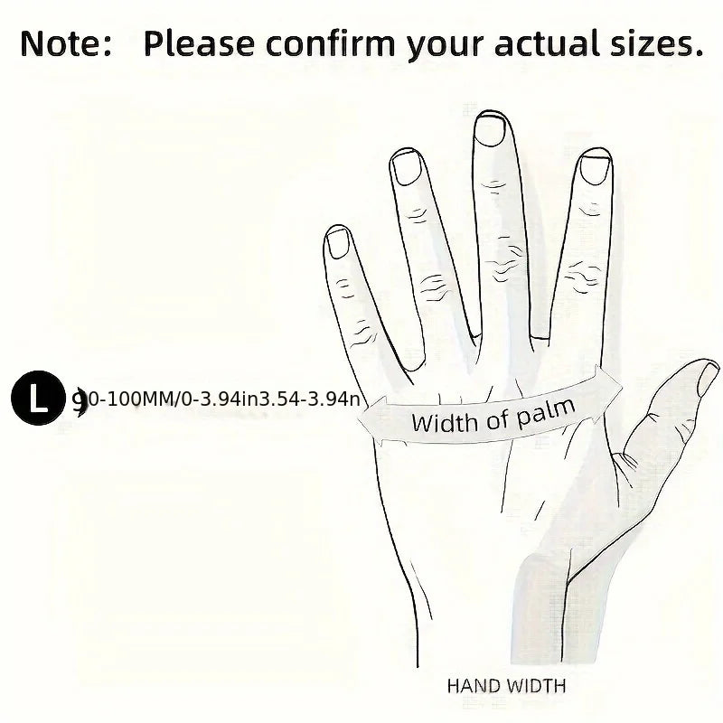 Disposable Gloves, Household Transparent Thickened Film Gloves, Lightweight, Waterproof, Suitable for Home, Kitchen, Bathroom, O Qme