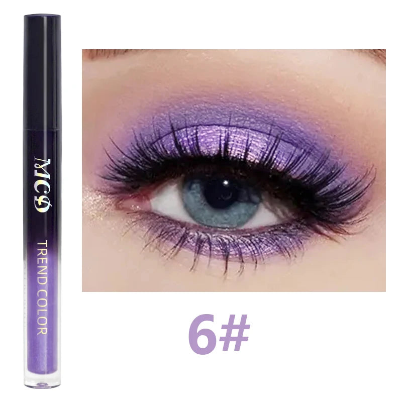 13-Shade Waterproof Liquid Eyeshadow Palette Shine Long-lasting Qme 6