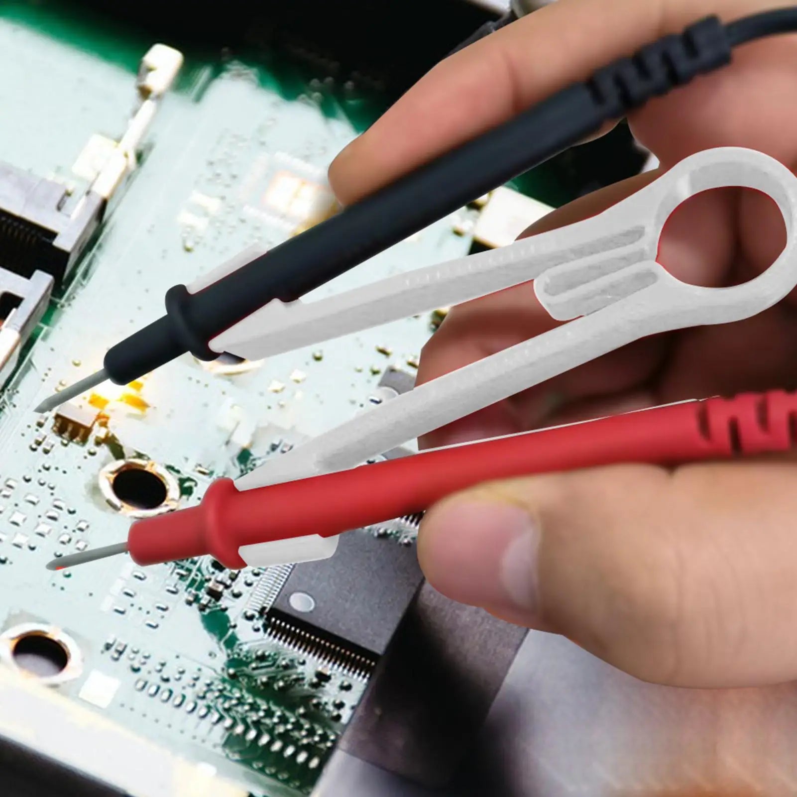 Holder Multimeter Probe Test Meter Probes Clamping Tool Electrical Qme