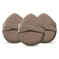 Makeup Sponge Puff Multifunctional Foundation Concealer Powder Qme Brown 3Pcs