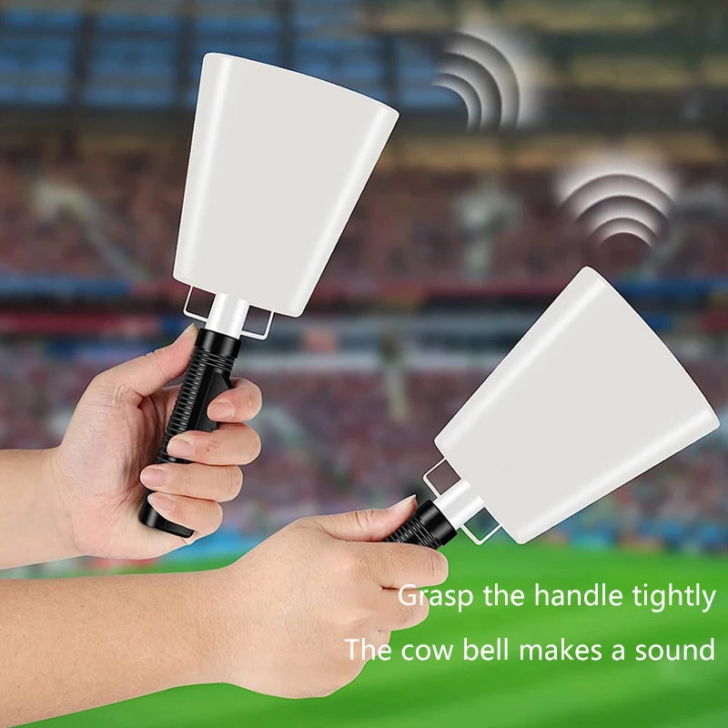 Cowbell Handle Noise Makers Sports Events Cheering Iron Cow Bells Qme