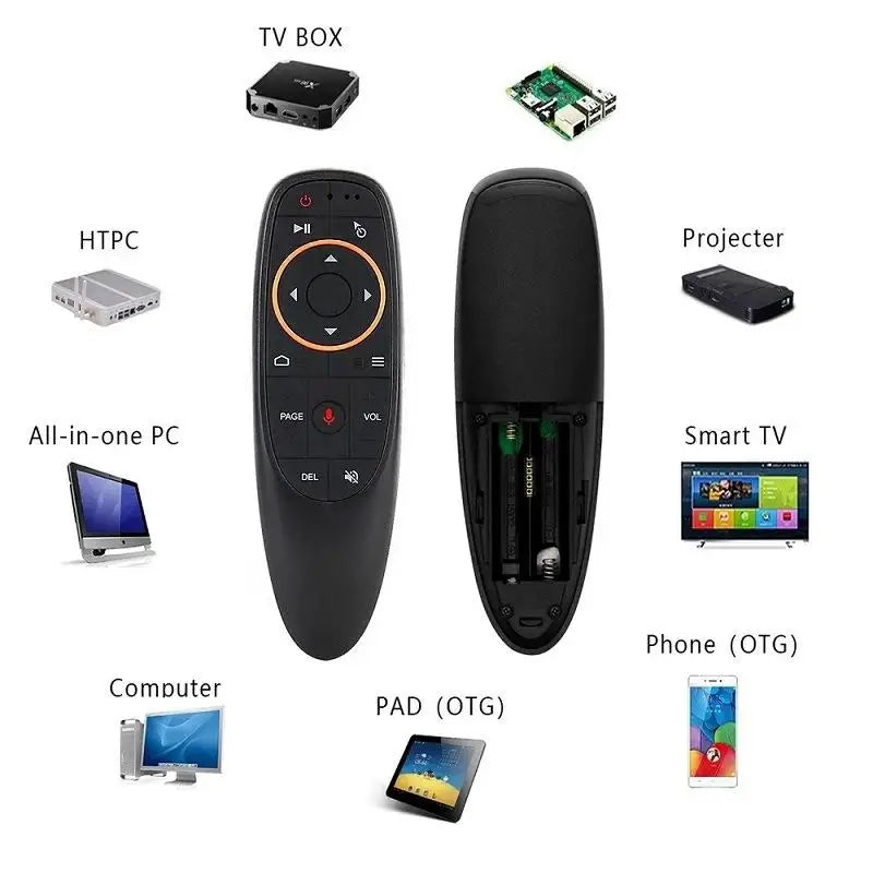 GAMINJA G10S Air Mouse Voice Remote Control Wireless Gyroscope IR Qme