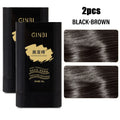 Temporary Hair Color Stick with Comb Natural Gray Coverage Black Brown Hair Root Touch Up Stick Portable Hair Color Non Greasy Qme 03 Black Brown 2pcs