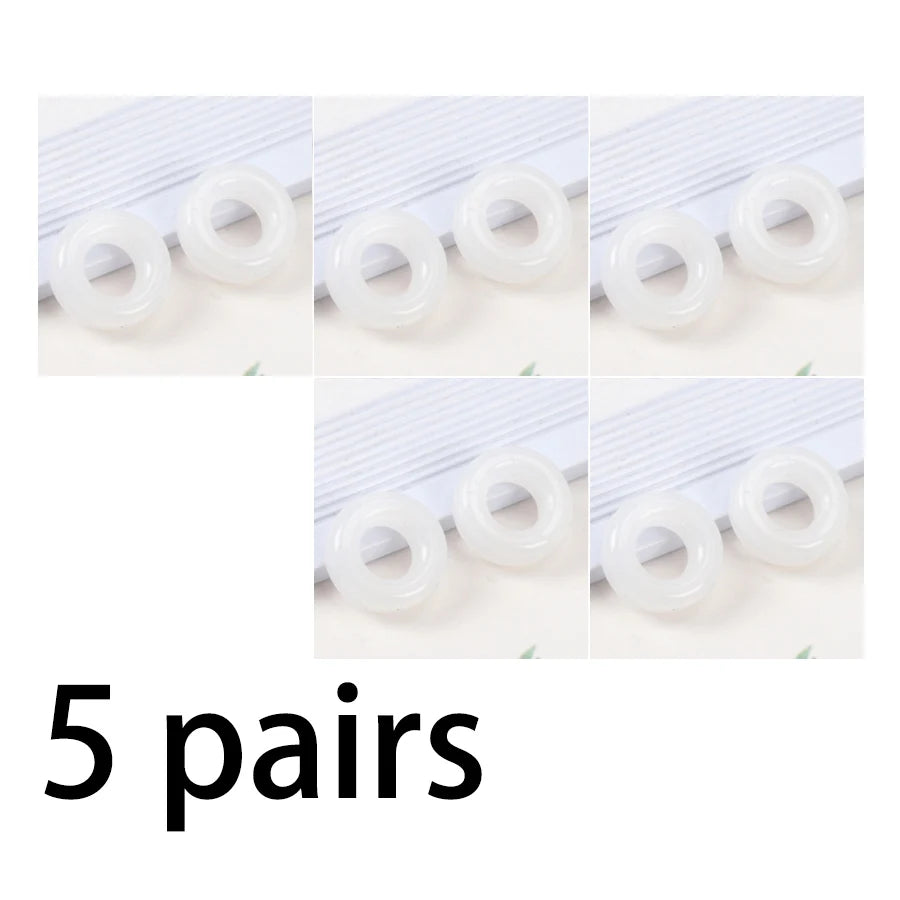 5 Pairs Comfortable Silicone Anti-slip Ear Hooks Women Men Antiskid Qme B2
