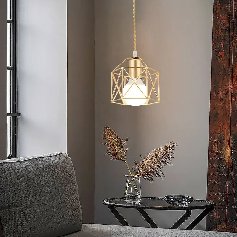 Industrial LED Pendant Lamps E27 Base Metal Hanging Lamps Chandelier Lights for Kitchen Island Cafe Stairway Hallway AC85-265V Qme