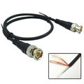 6pcs ESCAM Pure Copper BNC Male To Male Straight Crimp Q9 Head HD Monitor Line Double-head Video Cable 0.5 M Jumper Qme 0.5M