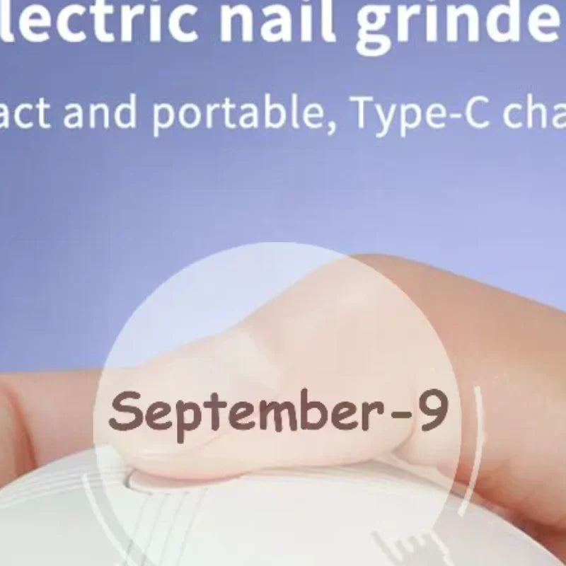 Electric Nail Filer Machine Rechargeable Clipper Cute Manicure Qme