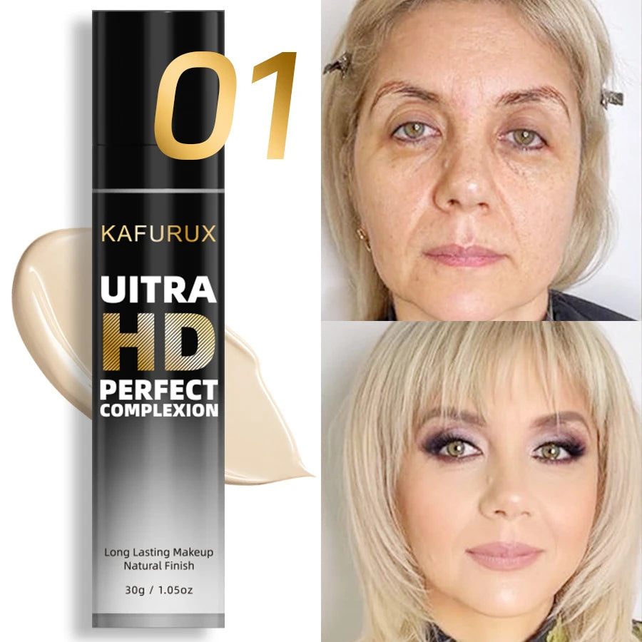 8-Color Face Foundation Cream Oil-control Matte Concealer Waterproof Qme 01