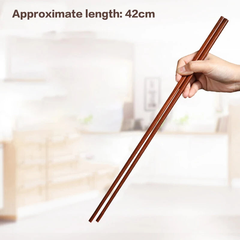 32/42cm Extended Wooden Chopsticks, Noodle Chopsticks, Rice Noodle Hot Pot Long Chopsticks Long, Wooden Chopsticks Qme L