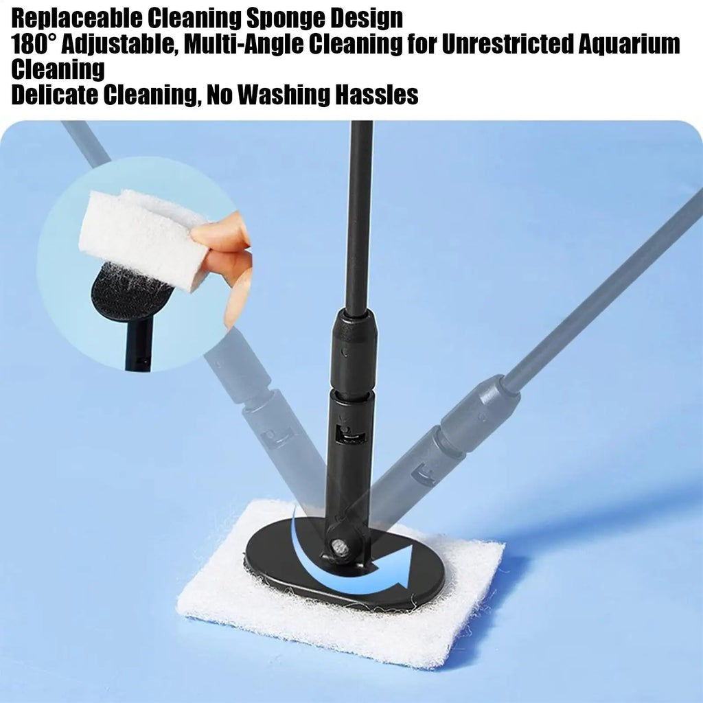 Fish Tank Cleaning 4-in-1 Gravel Scraper Brush Fish Tank Cleaning Tools For Betta Turtle Shrimp Pond Terrarium Freshwater Qme