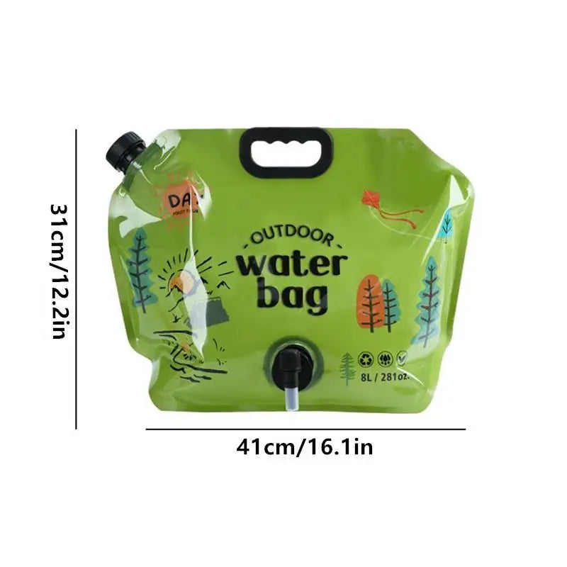 Portable Camping Beer Bag Foldable Drinking Water Bucket Large Qme