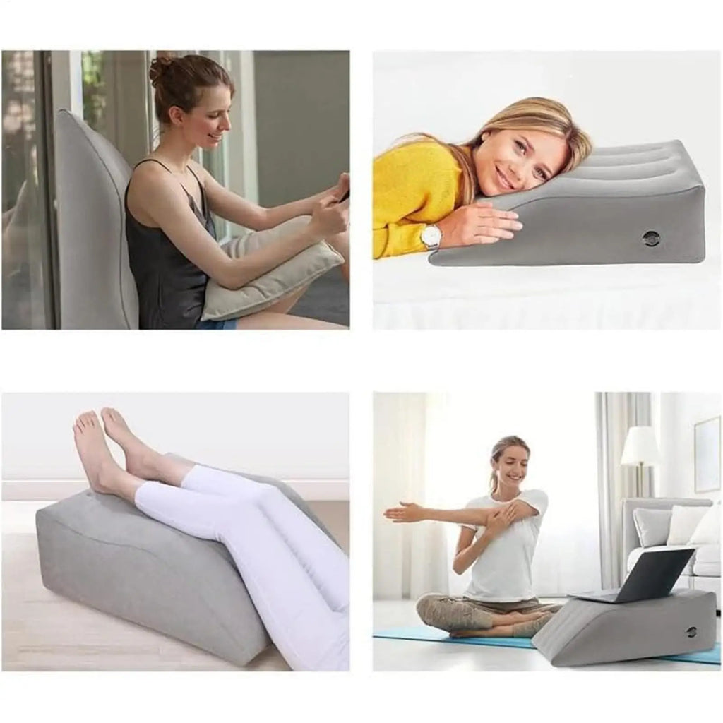 Knee Replacement Pillow Inflatable Foot Support Storage Leg Wedge Qme