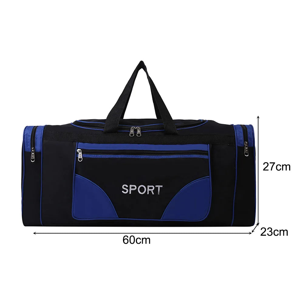 Oxford Fitness Bag Waterproof Fitness Training Bag Multifunctional Wear-resistant Adjustable Shoulder Strap for Outdoor Football Qme