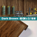 40CM Thickened Wood Grain Self adhesive Floor and Wall Sticker Background Wall Decoration for Bedroom Kitchen Living Room Qme A 40cmX10m