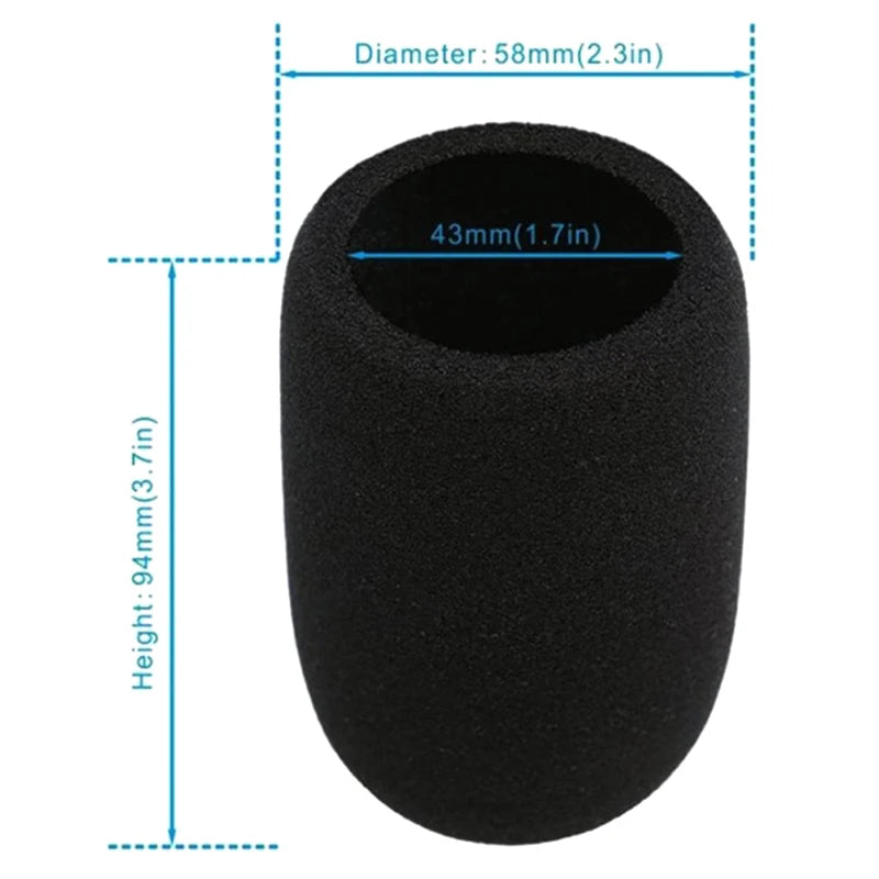 AT2020 Mic Windscreen Cover Windproof Foam Filter Audio Technica Qme