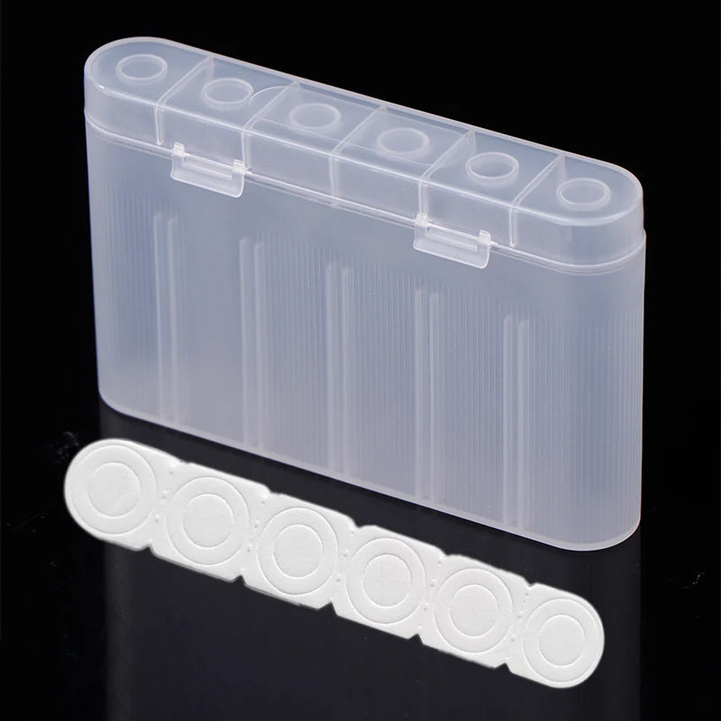DIY Accessories 6 Slot Waterproof Storage Box 18650 Batteries Qme
