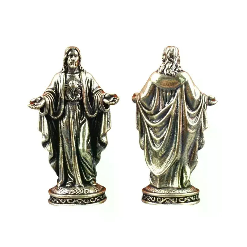 Handmade Brass God Statue Vintage Style Desktop Decor Creative Cross Border Craft Artwork Small Copper Figurine Home Ornament Qme