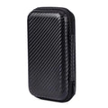 EVA Hard Protective Case For R35S/R36S Portable Game Console Bag Carbon Fiber Patterned Game Console Storage Bag Game Accessory Qme black