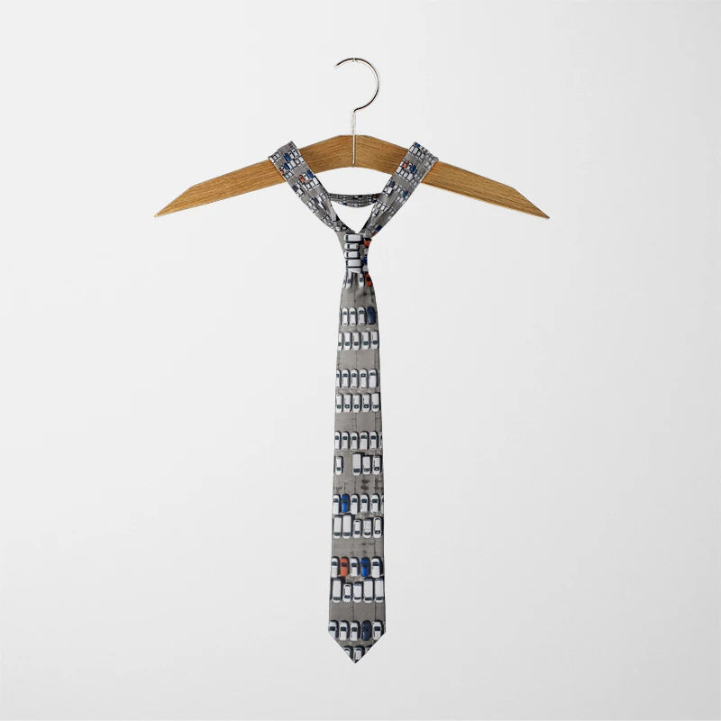 Funny Skull Print Tie Unisex Casual Creative Novelty Men's Fashion Qme