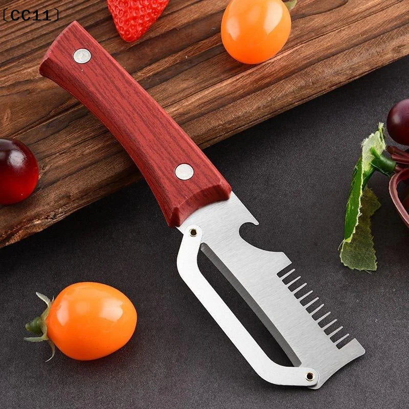 Multifunction Vegetable Peeler Stainless Steel Onion Slicer Fruit Qme