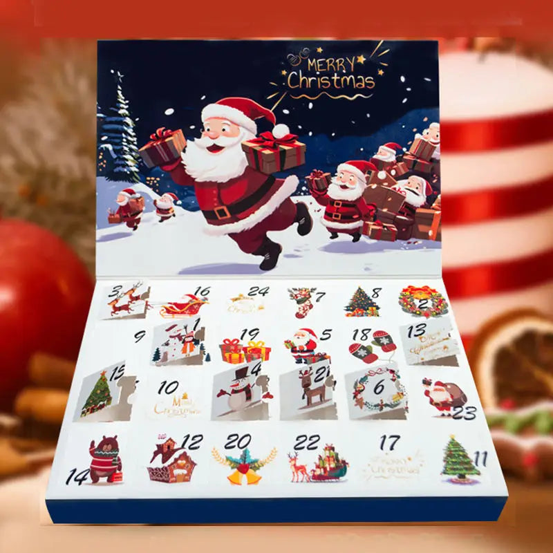 2025 Christmas Countdown Advent Calendar Gift Box 24 Days Mystic Blind Box Festive Christmas Decorations Surprises for Holidays Qme