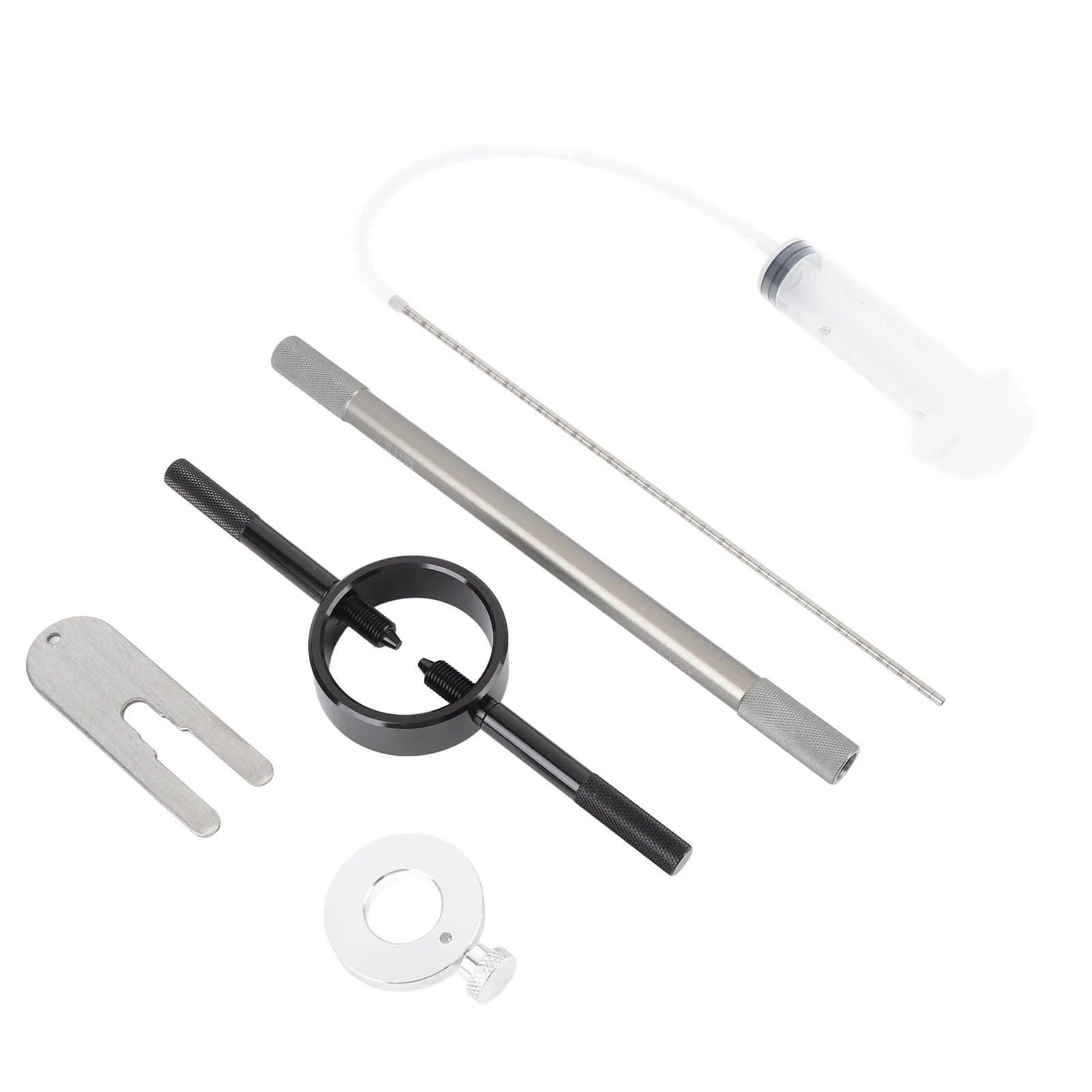 Motorcycle Fork Maintenance Tool Set Metal Fork Oil Level Tool for Most Regular Cartridge and Inverted Forks Qme