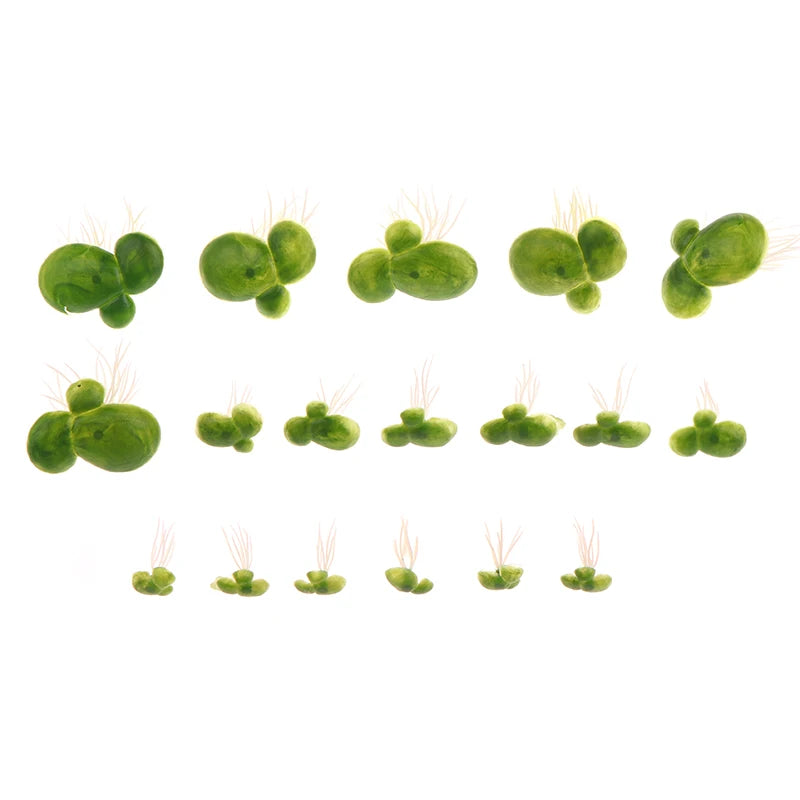 Water Floating Duckwees Float Root Plastic Artificial Duckweeds Qme