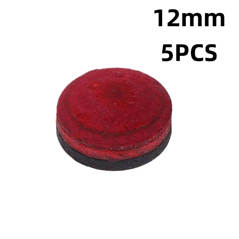 1 3 Multi Layer Red Black Green Leather Snooker Nine Ball Accessories Qme 12mm Red 5pcs