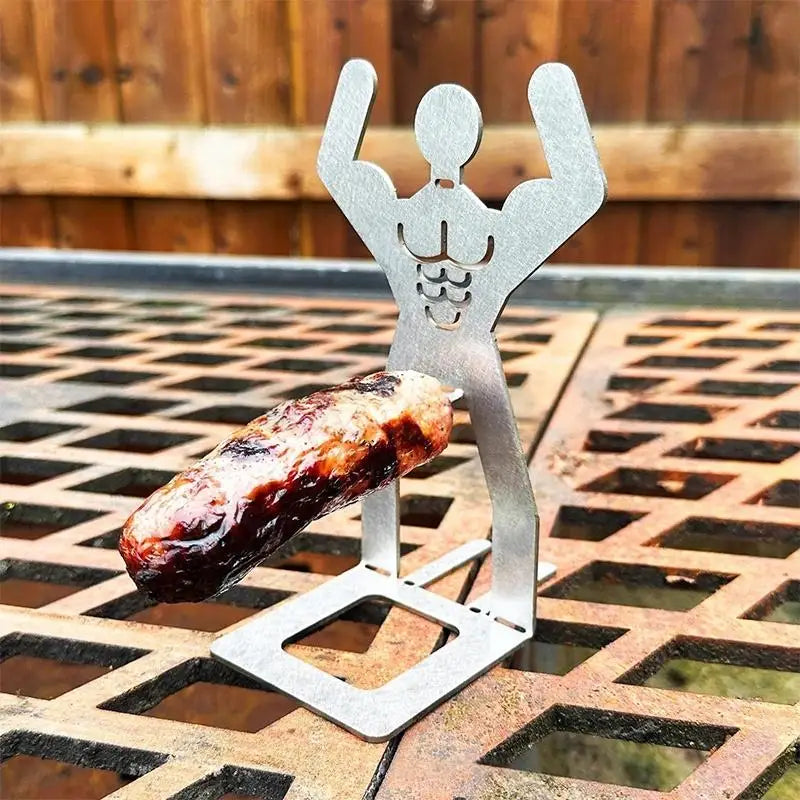BBQ Outdoor Cooking Funny Birthday Gifts Dog Grill Rack Muscle Man Qme